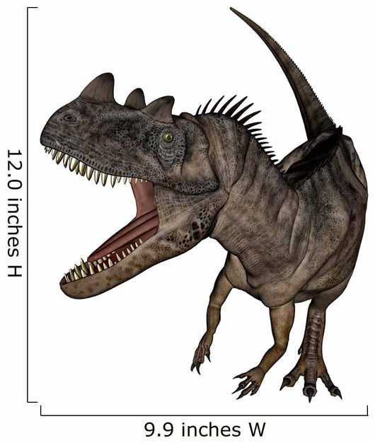 Ceratosaurus Dinosaur Roaring Wall Decal Design 2