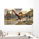 Two Allosaurus Dinosaurs Attacking Wall Decal
