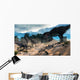 Tarbosaurus Surprising Herd Saurolophus Wall Decal