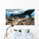 Tarbosaurus Surprising Herd Saurolophus Wall Decal