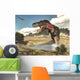 Tarbosaurus Running through Steam Wall Decal