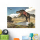 Tarbosaurus Running through Steam Wall Decal