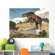 Tarbosaurus Running through Steam Wall Decal