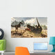 Tarbosaurus Attacked Group Velociraptor Wall Decal