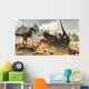 Tarbosaurus Attacked Group Velociraptor Wall Decal