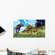 Tyrannosaurus Rex Surprising Herd Wall Decal