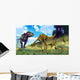 Tyrannosaurus Rex Surprising Herd Wall Decal
