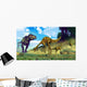 Tyrannosaurus Rex Surprising Herd Wall Decal