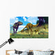 Tyrannosaurus Rex Surprising Herd Wall Decal