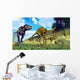 Tyrannosaurus Rex Surprising Herd Wall Decal
