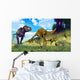 Tyrannosaurus Rex Surprising Herd Wall Decal