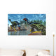 Two Caudipteryx Dinosaurs Drinking Wall Decal