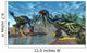 Two Caudipteryx Dinosaurs Drinking Wall Decal