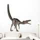 Velociraptor Dinosaur Roaring White Wall Decal Design 2