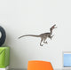 Velociraptor Dinosaur Roaring White Wall Decal Design 1