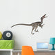 Velociraptor Dinosaur Roaring White Wall Decal Design 1