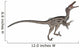 Velociraptor Dinosaur Roaring White Wall Decal Design 1