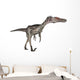 Velociraptor Dinosaur White Wall Decal