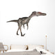 Velociraptor Dinosaur White Wall Decal