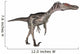Velociraptor Dinosaur White Wall Decal