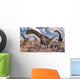 Argentinosaurus Dinosaurs Walking Rocky Wall Decal