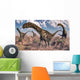 Argentinosaurus Dinosaurs Walking Rocky Wall Decal