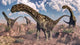 Argentinosaurus Dinosaurs Walking Rocky Wall Decal