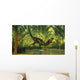 Dilong Dinosaur Running through Wall Decal