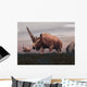 Elasmotherium Dinosaurs Grazing Steppe Wall Decal