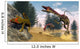 Compsognathus Dinosaur Hunting Gecko Wall Decal