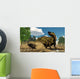 Shantungosaurus Dinosaur Defending Itself Wall Decal