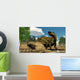 Shantungosaurus Dinosaur Defending Itself Wall Decal