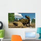Shantungosaurus Dinosaur Defending Itself Wall Decal