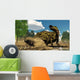 Shantungosaurus Dinosaur Defending Itself Wall Decal