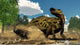 Shantungosaurus Dinosaur Defending Itself Wall Decal