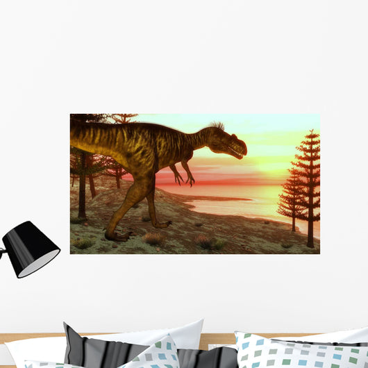 Megalosaurus Dinosaur Walking toward Wall Decal