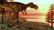 Megalosaurus Dinosaur Walking toward Wall Decal