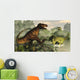 Tyrannosaurus Rex Fighting against Wall Decal