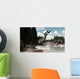 Two Suchomimus Dinosaurs Catch Wall Decal
