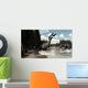 Two Suchomimus Dinosaurs Catch Wall Decal