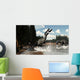 Two Suchomimus Dinosaurs Catch Wall Decal
