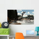 Two Suchomimus Dinosaurs Catch Wall Decal