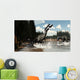 Two Suchomimus Dinosaurs Catch Wall Decal