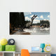 Two Suchomimus Dinosaurs Catch Wall Decal