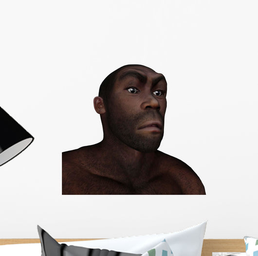 Male Homo Erectus Angry Wall Decal