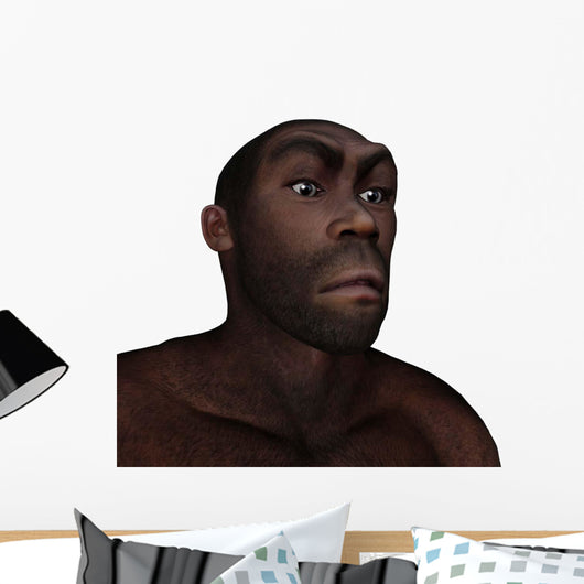 Male Homo Erectus Angry Wall Decal
