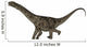 Argentinosaurus Dinosaur White Wall Decal Design 2