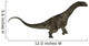 Argentinosaurus Dinosaur White Wall Decal Design 1