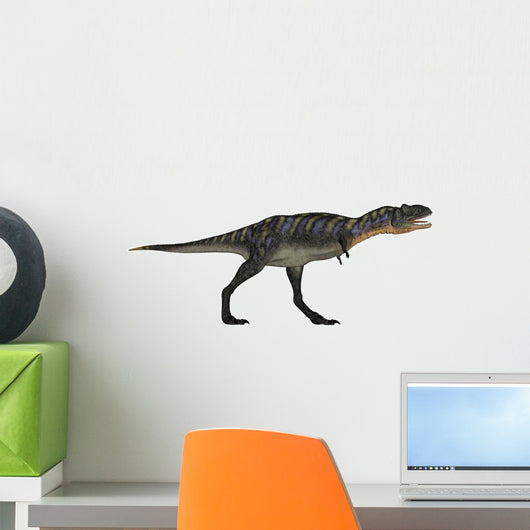 Aucasaurus Dinosaur White Wall Decal Design 1