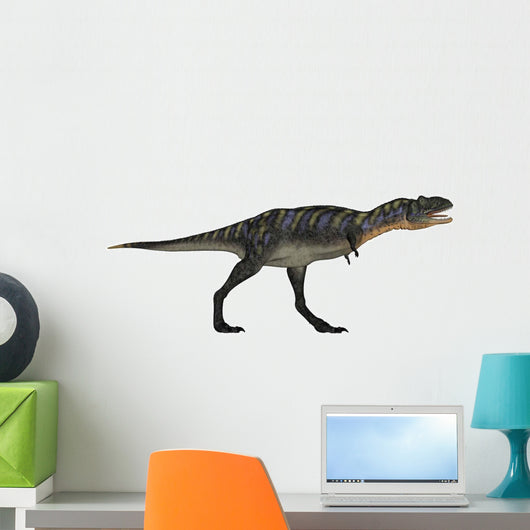 Aucasaurus Dinosaur White Wall Decal Design 1